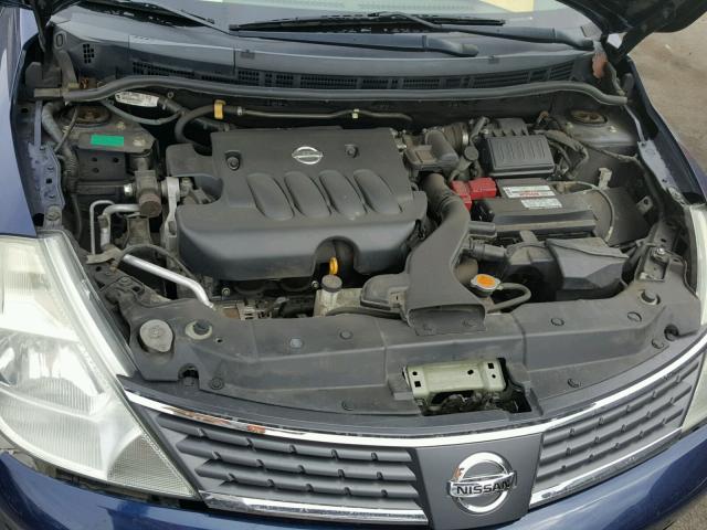 3N1BC11E59L361887 - 2009 NISSAN VERSA S BLUE photo 7