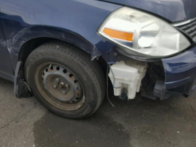 3N1BC11E59L361887 - 2009 NISSAN VERSA S BLUE photo 9