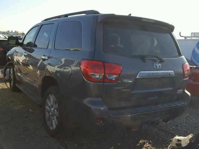 5TDDY5G19FS115093 - 2015 TOYOTA SEQUOIA PL GRAY photo 3