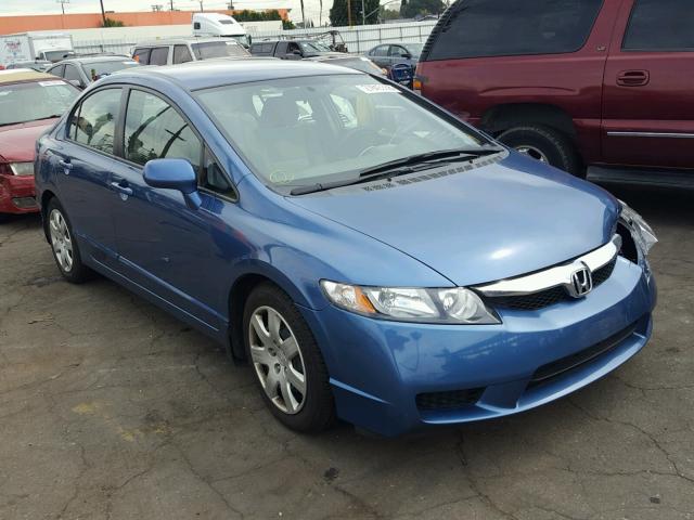 2HGFA1F57AH302464 - 2010 HONDA CIVIC LX BLUE photo 1