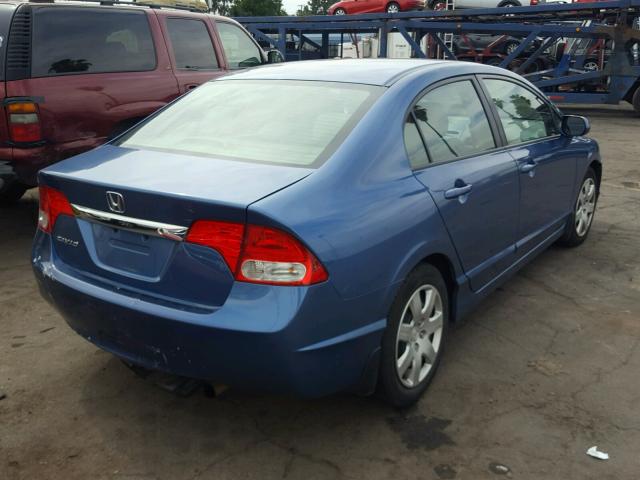 2HGFA1F57AH302464 - 2010 HONDA CIVIC LX BLUE photo 4