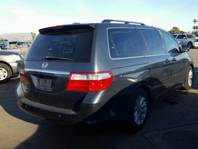 5FNRL38816B099707 - 2006 HONDA ODYSSEY TO GRAY photo 4