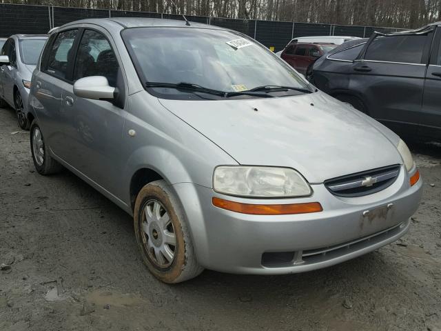 KL1TG62645B356337 - 2005 CHEVROLET AVEO LT SILVER photo 1