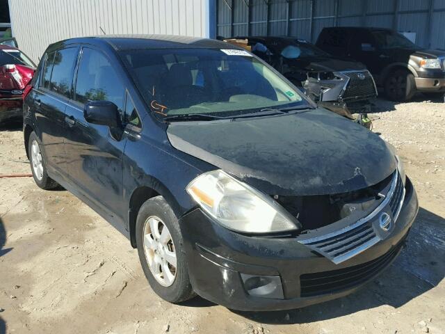 3N1BC13E28L407123 - 2008 NISSAN VERSA S BLACK photo 1