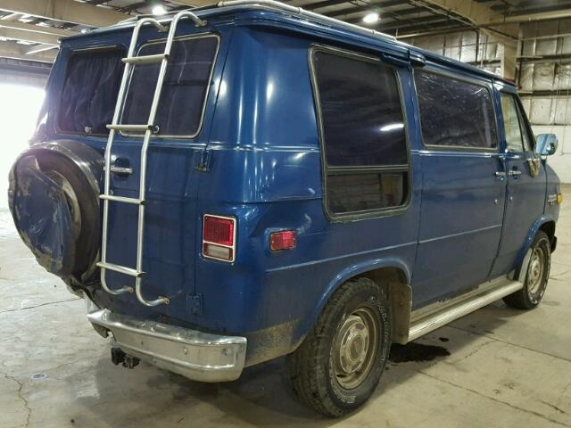 1GCCG15D3E7226283 - 1984 CHEVROLET G10 BLUE photo 4