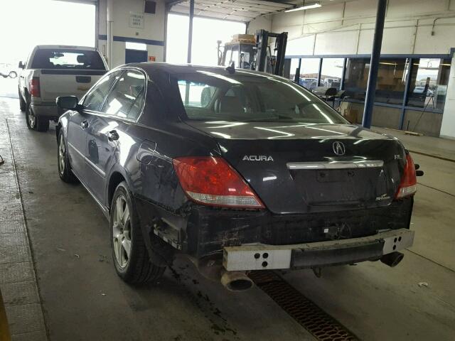 JH4KB165X5C003729 - 2005 ACURA RL შავი ფოტო 3