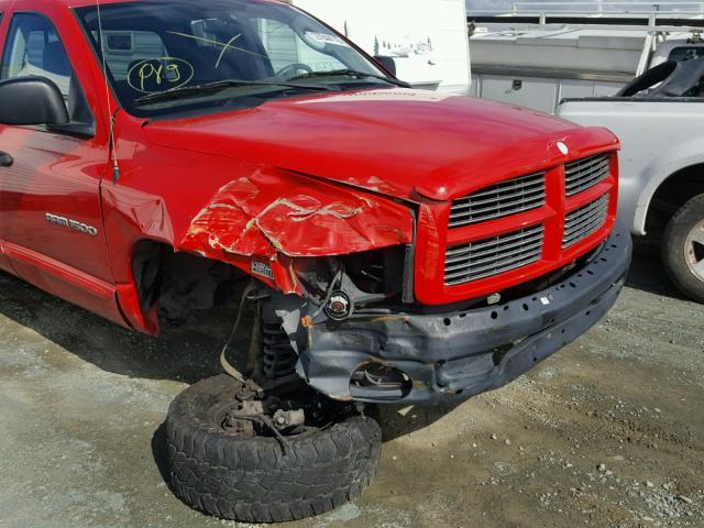 1D7HA18D54S660502 - 2004 DODGE RAM 1500 S RED photo 9