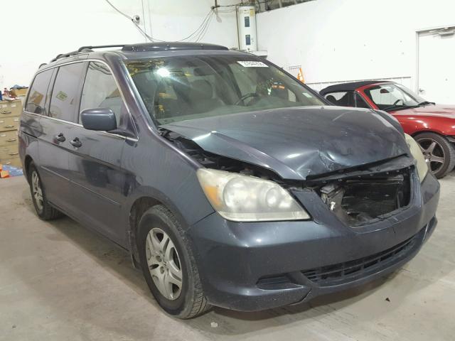 5FNRL38686B407664 - 2006 HONDA ODYSSEY EX GRAY photo 1