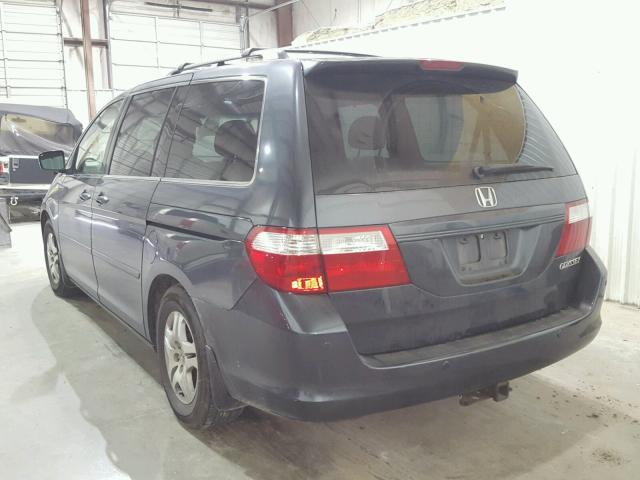 5FNRL38686B407664 - 2006 HONDA ODYSSEY EX GRAY photo 3