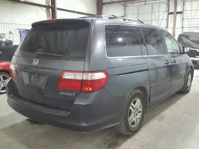 5FNRL38686B407664 - 2006 HONDA ODYSSEY EX GRAY photo 4