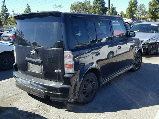 JTLKT324540143344 - 2004 TOYOTA SCION XB BLACK photo 4