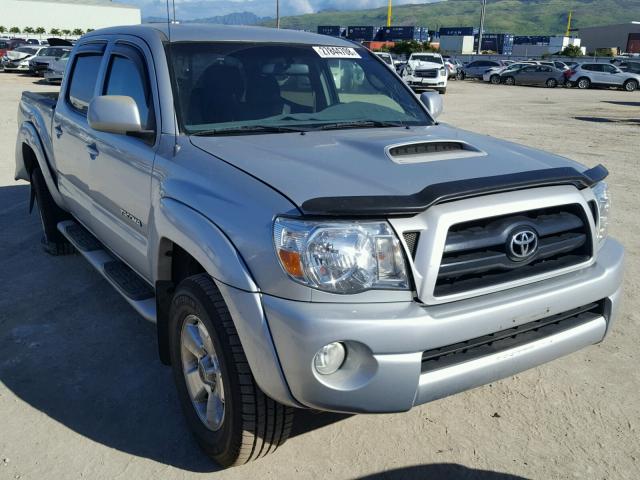 5TEJU62N95Z100139 - 2005 TOYOTA TACOMA DOU GRAY photo 1