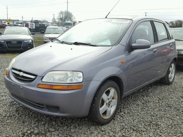 KL1TD66657B722523 - 2007 CHEVROLET AVEO BASE Gri fotoğraf 2