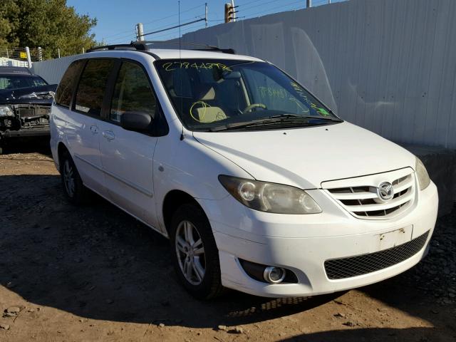 JM3LW28A360560731 - 2006 MAZDA MPV WAGON WHITE photo 1