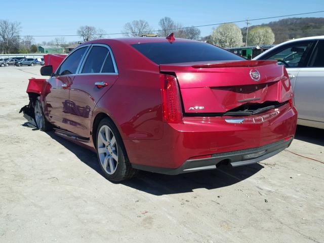 1G6AA5RA5D0142556 - 2013 CADILLAC ATS RED photo 3