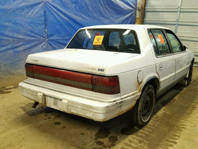 1C3XA3633PF569273 - 1993 CHRYSLER LEBARON LE WHITE photo 4