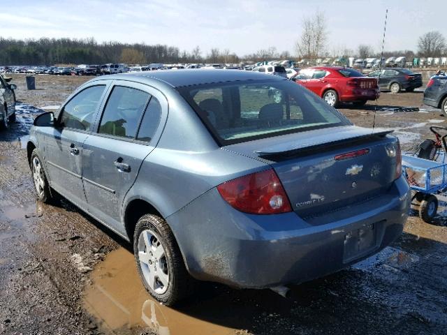 1G1AK55F777277313 - 2007 CHEVROLET COBALT LS BLUE photo 3