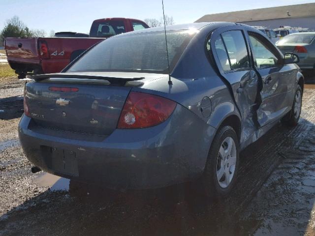 1G1AK55F777277313 - 2007 CHEVROLET COBALT LS BLUE photo 4