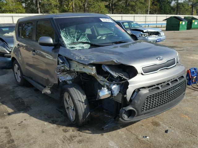 KNDJN2A25F7138120 - 2015 KIA SOUL GRAY photo 1