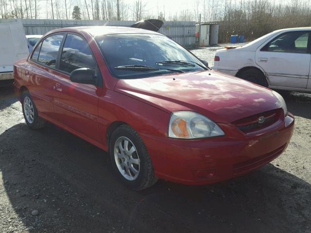 KNADC125146306566 - 2004 KIA RIO RED photo 1