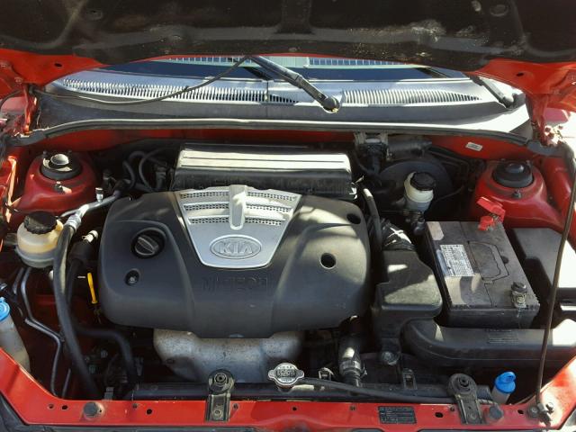 KNADC125146306566 - 2004 KIA RIO RED photo 7