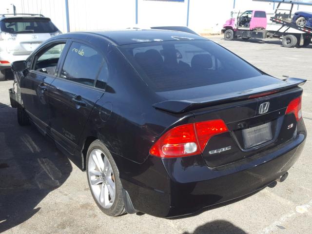 2HGFA55567H708141 - 2007 HONDA CIVIC SI BLACK photo 3