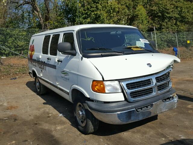 2B7JB21Y31K519302 - 2001 DODGE RAM VAN B2 WHITE photo 1