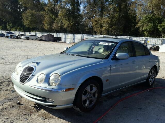 SAJDA01N81FM15981 - 2001 JAGUAR S-TYPE TEAL photo 2