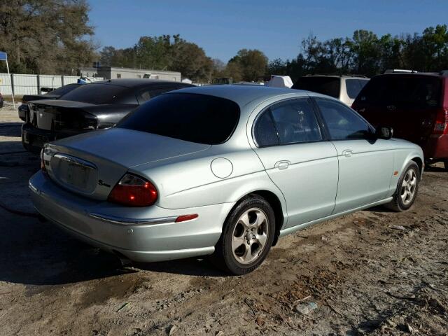 SAJDA01N81FM15981 - 2001 JAGUAR S-TYPE TEAL photo 4