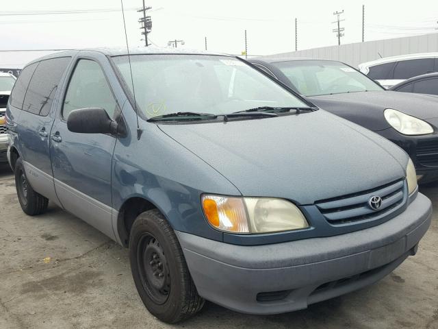 4T3ZF19C91U403965 - 2001 TOYOTA SIENNA CE TEAL photo 1