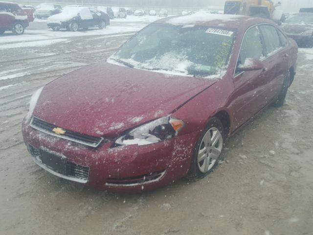 2G1WB58K669129231 - 2006 CHEVROLET IMPALA LS RED photo 2