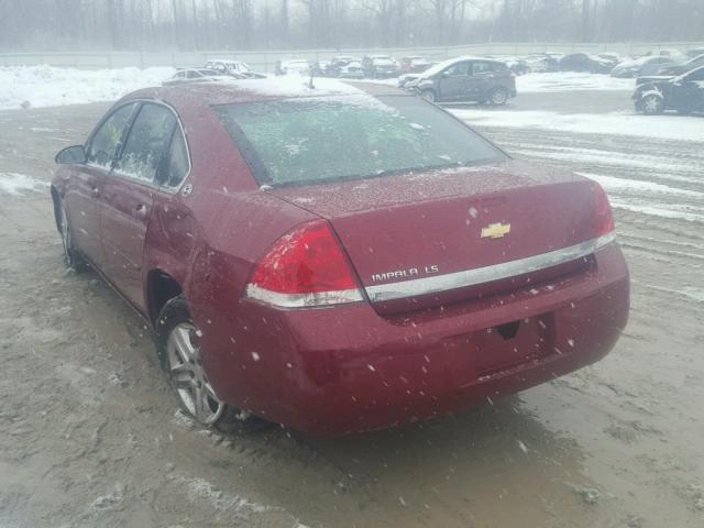 2G1WB58K669129231 - 2006 CHEVROLET IMPALA LS RED photo 3