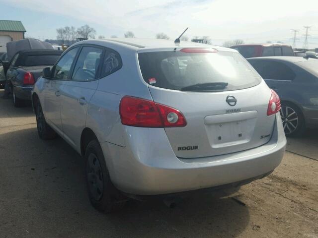 JN8AS58V79W178269 - 2009 NISSAN ROGUE S SILVER photo 3