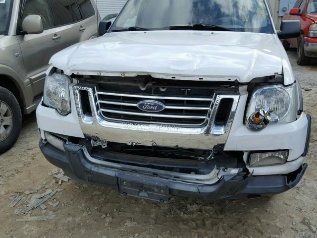 1FMEU31K97UA46811 - 2007 FORD EXPLORER S WHITE photo 9