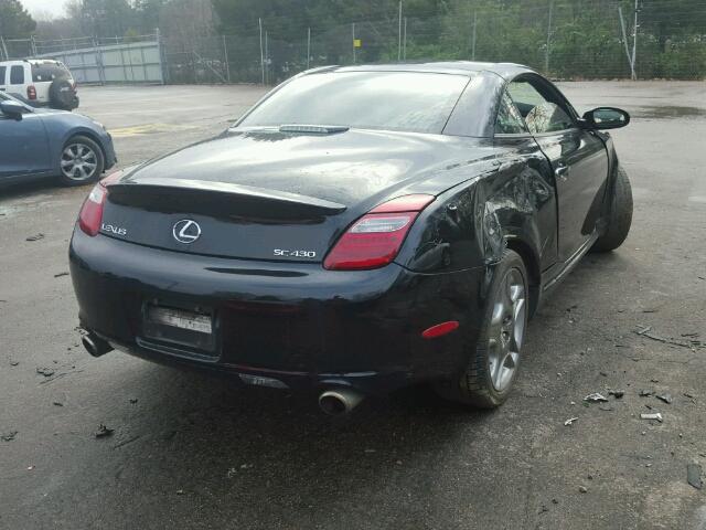 JTHFN45Y679014118 - 2007 LEXUS SC 430 BLACK photo 4