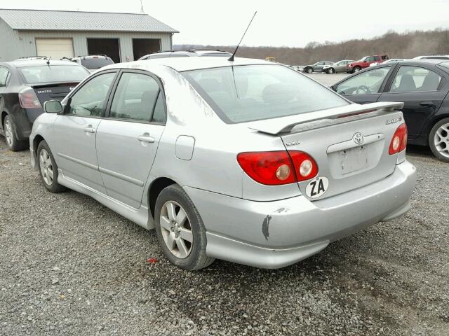 2T1BR32EX7C735836 - 2007 TOYOTA COROLLA CE SILVER photo 3