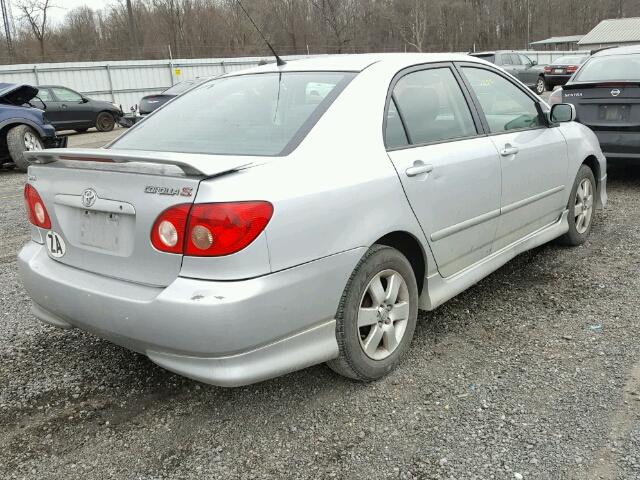 2T1BR32EX7C735836 - 2007 TOYOTA COROLLA CE SILVER photo 4