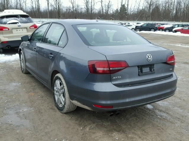 3VW2B7AJ6JM224355 - 2018 VOLKSWAGEN JETTA S 灰色 照片 3