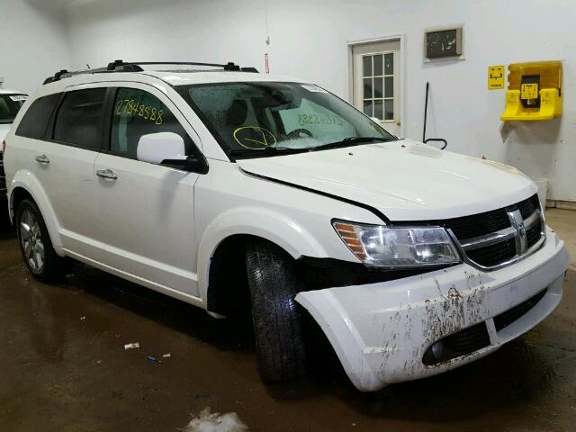 3D4GH67V59T210964 - 2009 DODGE JOURNEY R/ WHITE photo 1