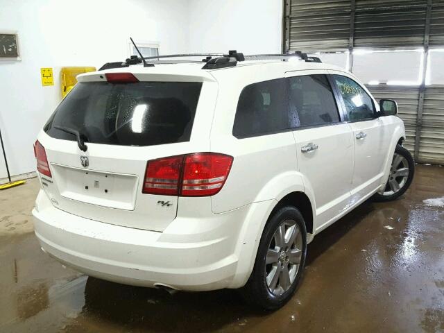 3D4GH67V59T210964 - 2009 DODGE JOURNEY R/ WHITE photo 4