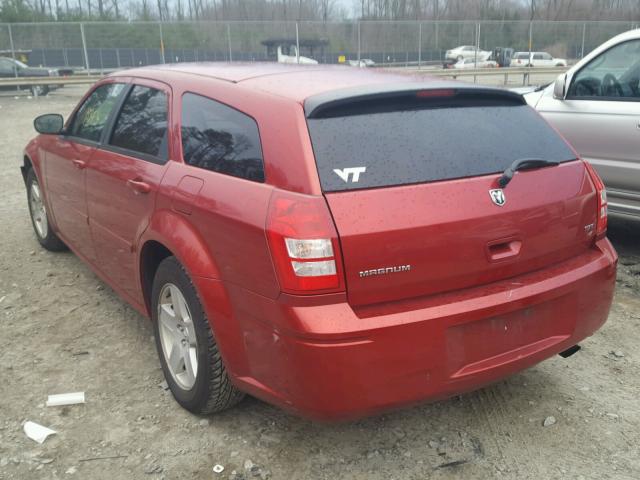 2D4FV48V05H128716 - 2005 DODGE MAGNUM SXT RED photo 3