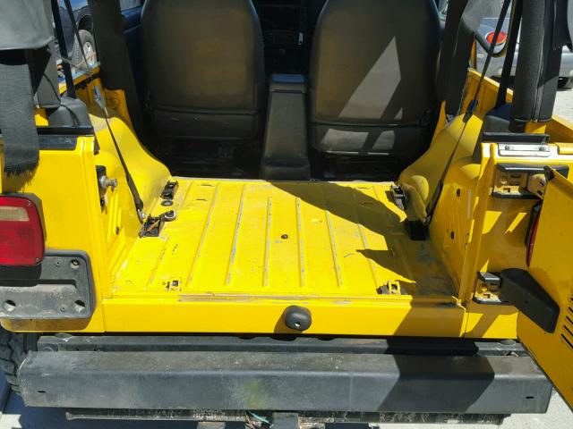 1J4FA39S36P713577 - 2006 JEEP WRANGLER X YELLOW photo 9