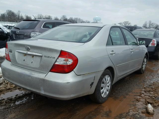 4T1BE32KX3U134033 - 2003 TOYOTA CAMRY LE SILVER photo 4