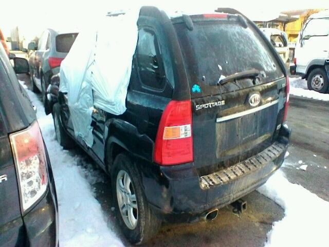 KNDJE723377359642 - 2007 KIA SPORTAGE E BLACK photo 3