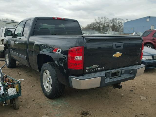 1GCSKSE37AZ149861 - 2010 CHEVROLET SILVERADO BLACK photo 3