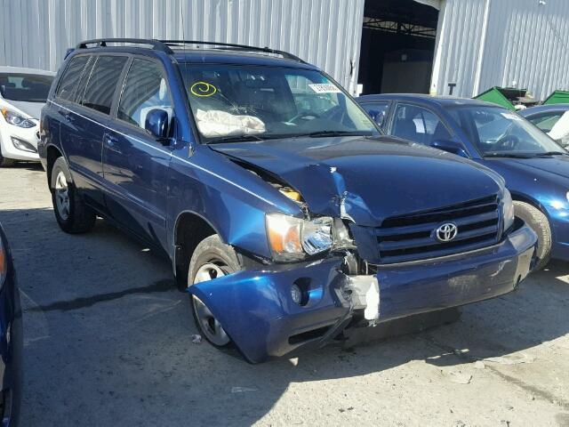 JTEGD21A370157985 - 2007 TOYOTA HIGHLANDER BLUE photo 1