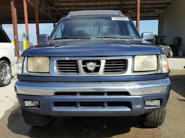 1N6ED27T7YC400036 - 2000 NISSAN FRONTIER C BLUE photo 10