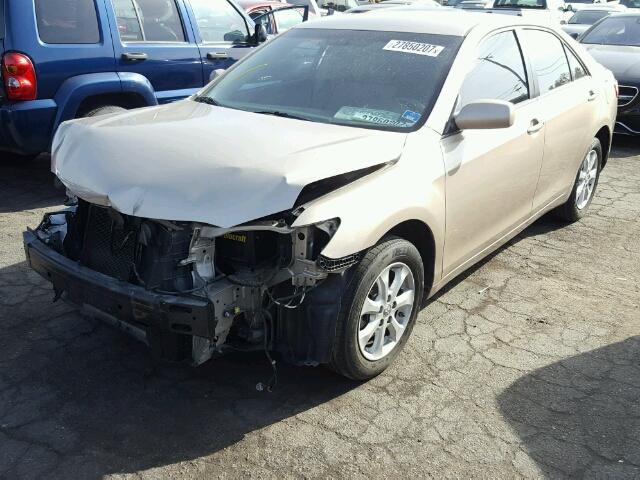 4T1BE46K19U813262 - 2009 TOYOTA CAMRY BASE GOLD photo 2