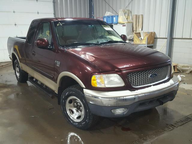 2FTRX18W7YCA20493 - 2000 FORD F150 BURGUNDY photo 1