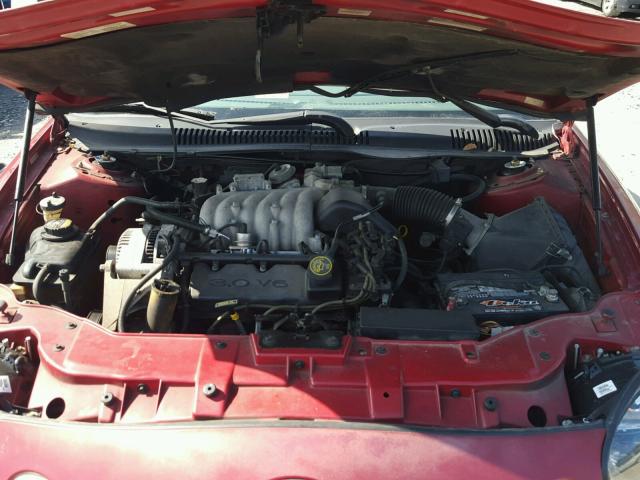 1FALP52U0VG281808 - 1997 FORD TAURUS GL BURGUNDY photo 7